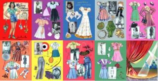 Vintage Jane Withers Paper Dolls Lzer Repro Full Sze