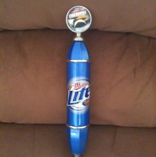 Miller Lite Tap Handle w Chargers Topper