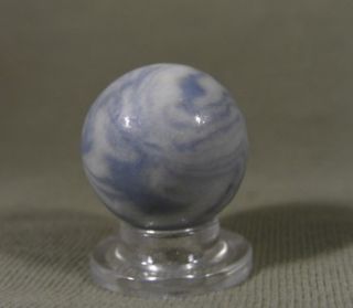  old handmade Variegated Clay Lined Crockery Marbles known as Jaspers