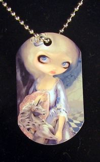 Jasmine Becket Griffith Art Fantasy Dogtag Necklace Looking Glass