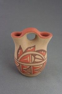 Jemez Pueblo Pottery Mini Wedding Vase by M Chinana