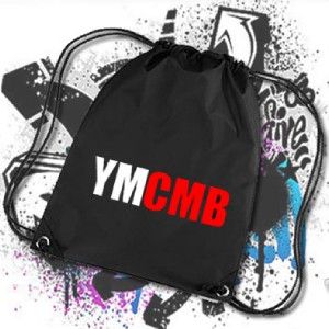 YMCMB Young Money Dope Obey Nylon Drawstring PE Swim Gym Sports