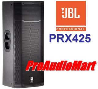 JBL PRX425 Dual 15 2 Way Passive Speaker System PRX 425 New Free