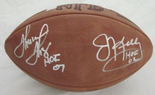Jim Kelly Thurman Thomas Autographed Bills Football