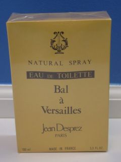  Perfume BAL A Versailles Jean Desprez Spray Bottle Paris 3 3 Oz