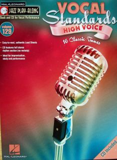 JAZZ VOCAL STANDARDS Play Along High Voice Authentic Lead Sheets FREE