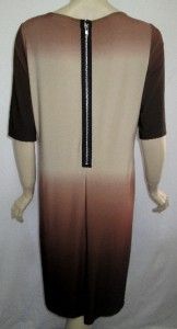 Sublime by Jay Godfrey Sz M Lizzie Ombre Jersey Dress Brown
