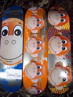 Supreme Jeff Koons Skateboard Deck Set of 3 Monkey Train Damien Hirst