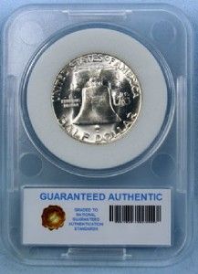 1956 Franklin Silver Half Dollar Mint State Brilliant Uncirculated Gem