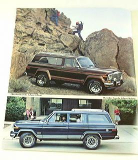 1982 82 Jeep Cherokee Truck SUV Brochure Chief Laredo