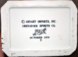Jeb Stuart Empty Decanter Grenadier Spirits Co 1970