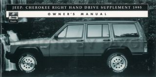 1995 Jeep Cherokee Right Hand Drive Owners Manual Supplement Original