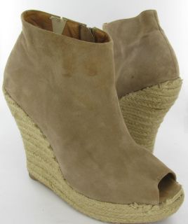 Jeffrey Campell Tick ESP Wedge Botties Taupe Womens Size 9 M Used $60
