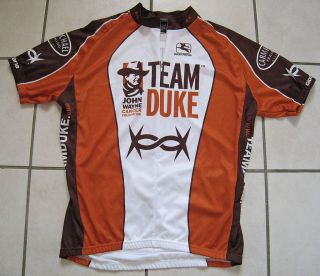 Giordana Mens John Wayne Cycling Jersey Team Duke Brown Orange Bike