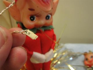 Items Vintage Japan Felt Knee Huggers Elf Pixie Christmas Lot Tree
