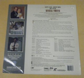  of Fortune Laser Disc Glenn Close Jeremy Irons Ron Silver 1990