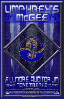 Umphreys McGee Original Fillmore Concert Poster