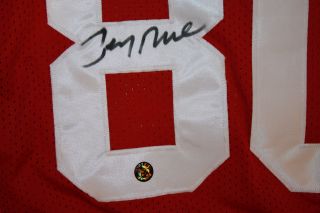 Jerry Rice Autographed San Francisco 49ers Custom Jersey HOF   Jerry