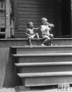 African American White Babies Photo 8 x 10