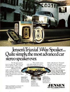 1976 Jensen Sound Laboratories Triaxial Car Stereo Speaker Bentley
