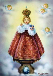 Catholic Italian Print Picture Infant Jesus of Prague