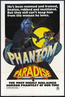 Phantom of The Paradise Poster Jessica Harper Original 1974 One Sheet