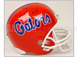 Jermaine Cunningham Patriots Autographed Florida Gators Helmet w