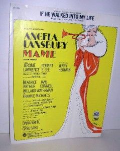 If He Walked Into My Life Sheet Music Mame Angela Lansbury 1966