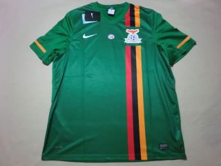 RARE New Official Zambia Soccer Jersey Football Shirt 2012 Nations Cup