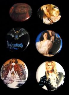 The Labyrinth Pins Buttons David Bowie Jim Henson