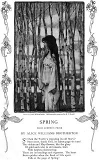 Jessie Willcox Smith Alice Williams Brotherton Poem Spring Original