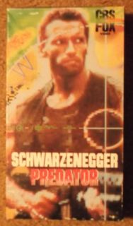 Predator VHS Arnold Schwarzenneger Carl Weathers Jesse Ventura