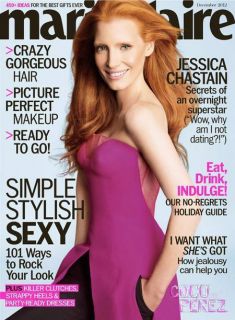 Jessica Chastain Marie Claire Magazine December 2012