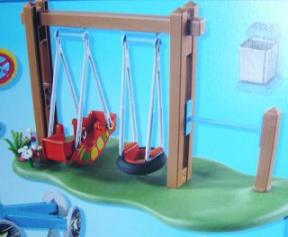  de jeux Playmobil 5024 jardin public denfants manège city life neuf