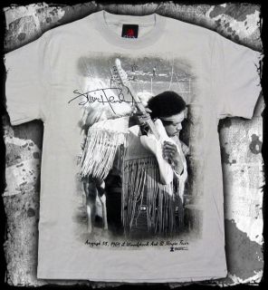 Jimi Hendrix Woodstock Guitar Silver Gray T Shirt Official Fast SHIP