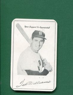1960 Ted Williams Pictured Original Jimmy Fund Member Card