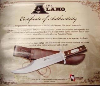 Authorized Jim Bowie Knife Movie Replica The Alamo Richard Widmark