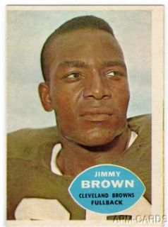 JIM BROWN 1960 TOPPS #23 HOF CLEVELAND BROWNS SYRACUSE ORANGE NFL MVP