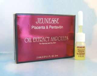 Jeunesse Skin Care Placenta Pentavitin Oil Extract Ampoules
