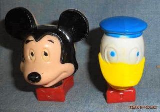 1960s Vintage Donald Duck Mickey Mouse Night Lights Working Kids Room