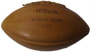 1963 NFL Champs Bears 50 Signed Football George Halas Sid Luckman Mike