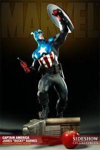 Captain America James Bucky Barnes Sideshow EX Statue