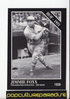 Jimmie Foxx Athletics 1991 Conlon Collection Card 2