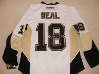 James Neal Autographed Authentic Road Jersey Pittsburgh Penguins