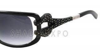 New Jimmy Choo Sunglasses Mini JJ Strass Black D28JJ 64mm Minijjstrass