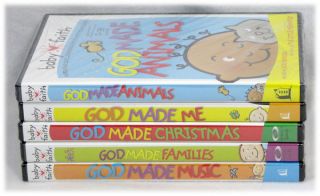 New Baby Faith 5 DVD Set God Made Me Animals Families Music Christmas