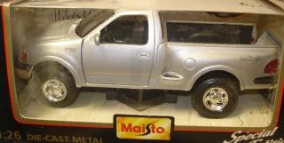 1997 Ford F 150 Flareside Pick Up Truck Die Cast Model Silver