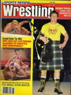 Roddy Piper Women Sports Review Wrestling June 1983 Apartment