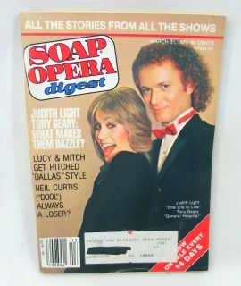 Soap Opera Digest March 31 1981 Joan Van Ark Judith Light Tony Geary