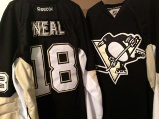 Pittsburgh Penguins James Neal Home Sewn Jersey 52 XL